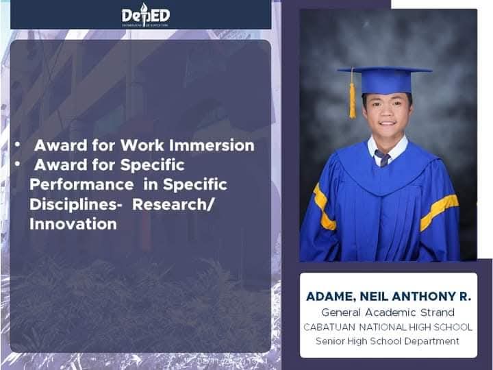 Achievements and awards of Neil Anthony R. Adame